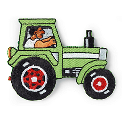 925363 Термоаппликация Трактор зеленый цв. Prym