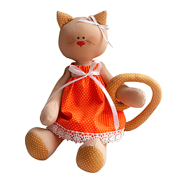 C001 Набор для изготовления текстильной игрушки 27см 'Cat'story' (Ваниль)