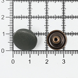 Кнопка Альфа (S-образная) 15мм шляпка пластик + ответные части металл (уп.~720шт) NEW STAR