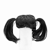 Волосы для кукол QS-15, диаметр 10-11см черные
