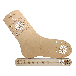 НВ-001 Блокатор-шаблон для вязания носка L (26 см по стельке), фанера Hobby&Pro