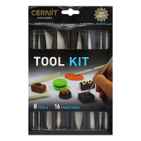 CE906 Набор инструментов для пластики 8 шт. Cernit