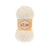 Пряжа ALIZE 'Softy' (100% микрополиэстер) 62 светло-молочный