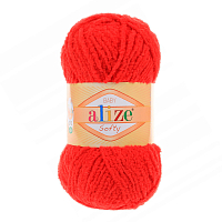 Пряжа ALIZE 'Softy' (100% микрополиэстер) (56 красный)