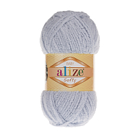Пряжа ALIZE 'Softy' (100% микрополиэстер) (416 серый)