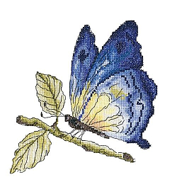 С175 Набор для вышивания RTO 'Хрупкая красота в голубом', 19*19 см