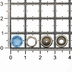 Кнопка трикотажная (закрытая) 7,8мм цв.металл/цв.эмаль (уп.~144шт) NEW STAR