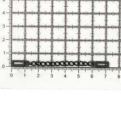 ГДЖ1514 Вешалка-цепочка 70*5мм, металл, черный матовый
