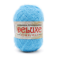 Пряжа для вязания 'DeLuxe' 50г. 140м (100% полипропилен) (синий)