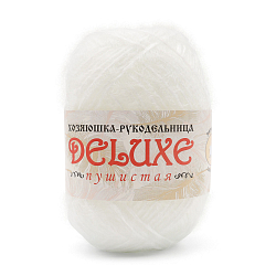 Пряжа для вязания 'DeLuxe' 50г. 140м (100% полипропилен) (белый)