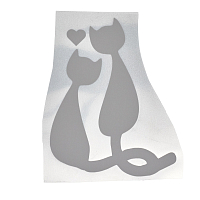 Светоотражающая наклейка на одежду 'Кот и кошка'