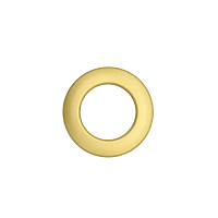 Люверс шторный круглый d-35мм К1 с классич. замком пластик, 12 матовое золото, Belladonna