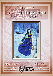 52030 Набор для вышивания бисером Astrea 'Фея Зима', 40х30 см