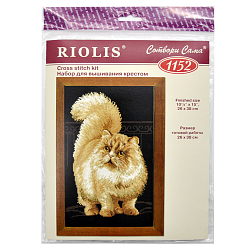 1152 Набор для вышивания Риолис 'Персидский кот', 26*38 см