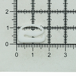 ГС1009 Крючок 12мм пластик, белый