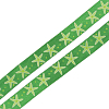 Лента атласная 'Морская звезда', 15мм*3м зеленый