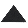 202 Термоаппликация из кожи Треугольник сторона 5см, 2шт в уп., 100% кожа 01 черный