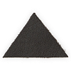 202 Термоаппликация из кожи Треугольник сторона 5см, 2шт в уп., 100% кожа 03 темно-коричневый
