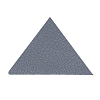 202 Термоаппликация из кожи Треугольник сторона 5см, 2шт в уп., 100% кожа 07 серый