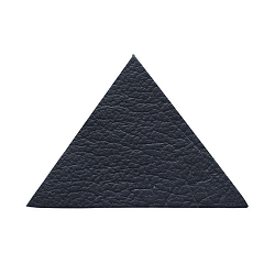 202 Термоаппликация из кожи Треугольник сторона 5см, 2шт в уп., 100% кожа