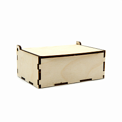 L-271 Деревянная заготовка коробочка 12*8*4,5см, 3мм толщ.фанеры, Astra&Craft