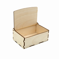 L-271 Деревянная заготовка коробочка 12*8*4,5см, 3мм толщ.фанеры, Astra&Craft