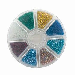 Набор бисера для рукоделия, (стекло), 8 цветов по 16 гр., Astra&Craft
