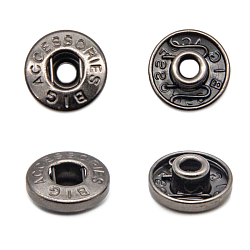 Кнопки установочные тип контакта "пружина" BIG 1227 Часть кнопки 520 (S-образная) 13,5мм (B) металл, черный никель BIG