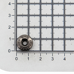 1227 Часть кнопки 520 (S-образная) 13,5мм (B) металл, черный никель BIG