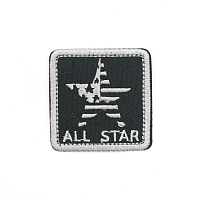 Термоаппликация 'Герб 'ALL STAR', черный, 4.4*4.4см, Hobby&Pro