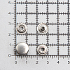 Кнопка №61 мини (O-образная) 12,5мм цв.металл (уп.~72шт) NEW STAR никель