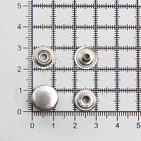 Кнопка №61 мини (O-образная) 12,5мм цв.металл (уп.~72шт) NEW STAR (никель)