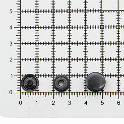 Кнопка №61 мини (O-образная) 12,5мм цв.металл (уп.~72шт) NEW STAR