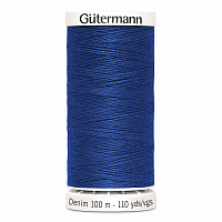 06 Нить Denim 50/100 м для пошива изделий из джинсовых материалов, 100% полиэстер Gutermann 700160 (6756)