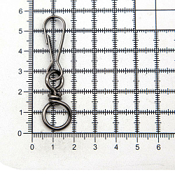 816-631 Карабин с кольцом (крюк) d=10/55мм