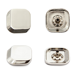 Кнопки установочные тип контакта "пружина" BIG 69630 Кнопка 5/22*22 (S-образная) 'Квадрат 3D' 22*22мм (A) цв.металл, никель