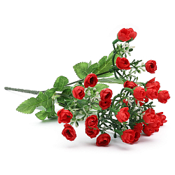 HY125-21138E Букетик роз, 28см, красный