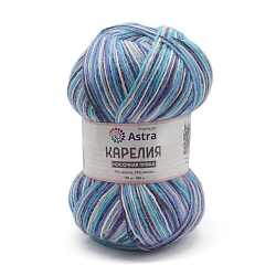 Пряжа Astra Premium 'Карелия' носочная (Karelia sock) 100гр 400м (75% шерсть, 25% нейлон)