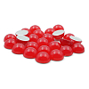 Полубусины пластиковые, 'желейные', полупрозрачные в цвете, 8мм, 25шт/упак, Astra&Craft J8 красный