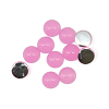 Полубусины пластиковые, 'желейные', полупрозрачные в цвете, 8мм, 25шт/упак, Astra&Craft J12 розовый