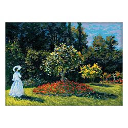 1225 Набор для вышивания Риолис по мотивам картины К.Моне 'Дама в саду', 40*30 см