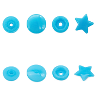 Кнопка фигурная 'Звезда' 12,5/10мм пластик (уп.~100шт) NEW STAR