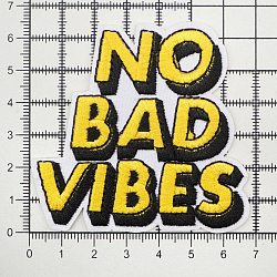 Термоаппликация 'No Bad vibes' 6,3*6,7см, Hobby&Pro