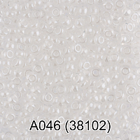 (38102) Бисер прозрачный с цв.центром 10/0, круг.отв., 50г, Preciosa