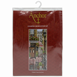 PCE0813 Набор для вышивания Anchor 'Французский городок' 32х14 см