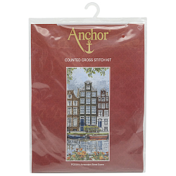PCE0814 Набор для вышивания Anchor 'Улица Амстердама' 32х14 см
