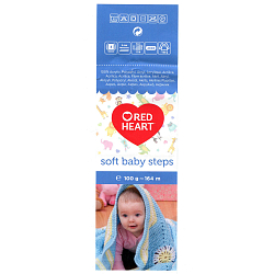 Пряжа Red Heart 'Soft Baby Steps' 100гр 164м (100% акрил)