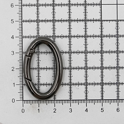 Карабин-кольцо 30*15мм (40*25мм) металл, черный никель