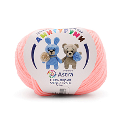 Пряжа Astra Premium 'Амигуруми' 50гр 175 м (100% акрил) (102 розовый)
