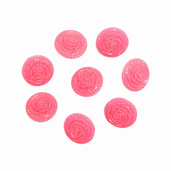 Пуговицы 'Розочки' 28L (18мм) на ножке, пластик, 10шт/упак, Magic Buttons (9 ярко-розовый)